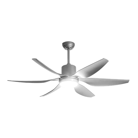 Quạt trần Nanoco NCF5462-SL 6 cánh, có đèn, màu bạc