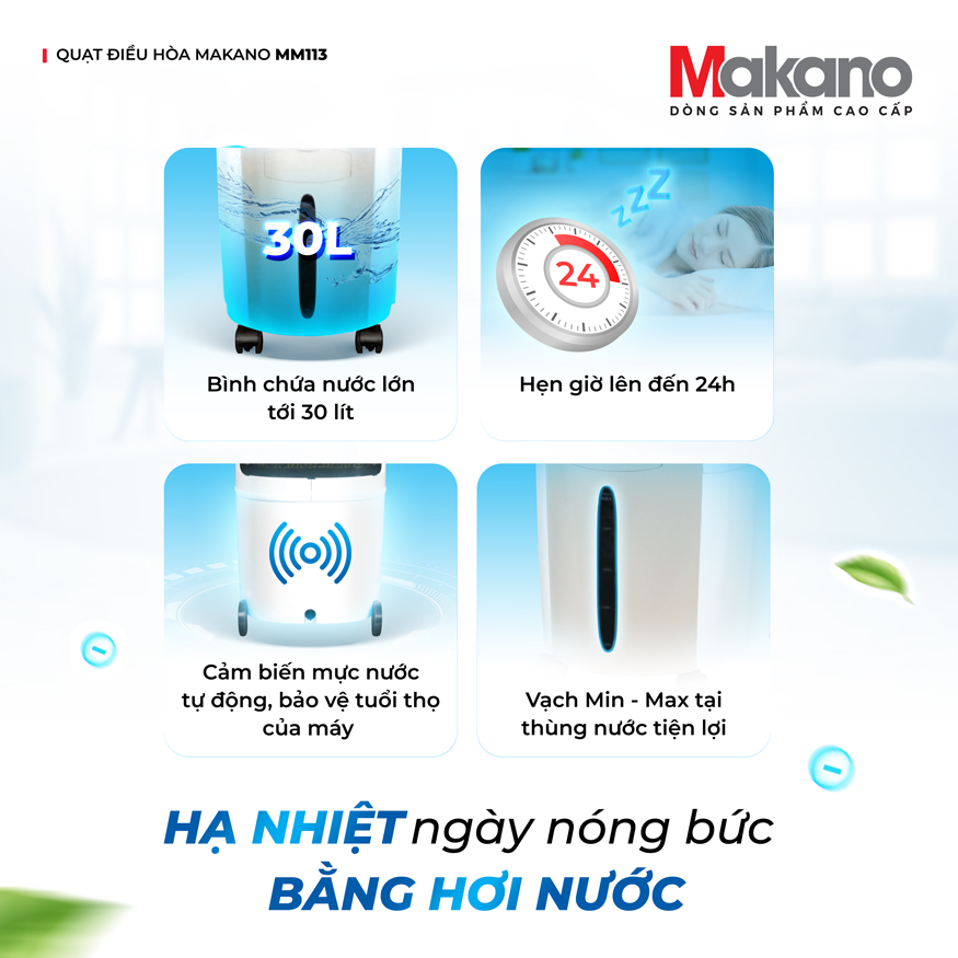 Quạt điều hòa Makano MM113