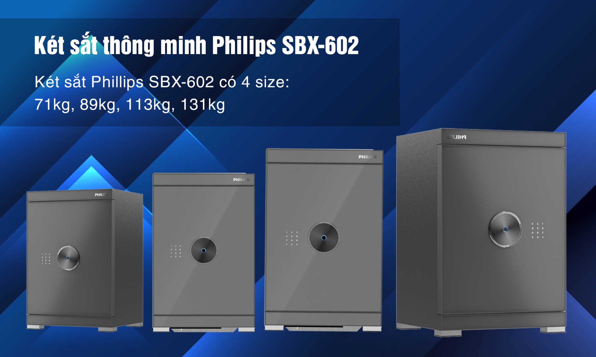 Két sắt Philips SBX602-7CU kết nối wifi - 113kg