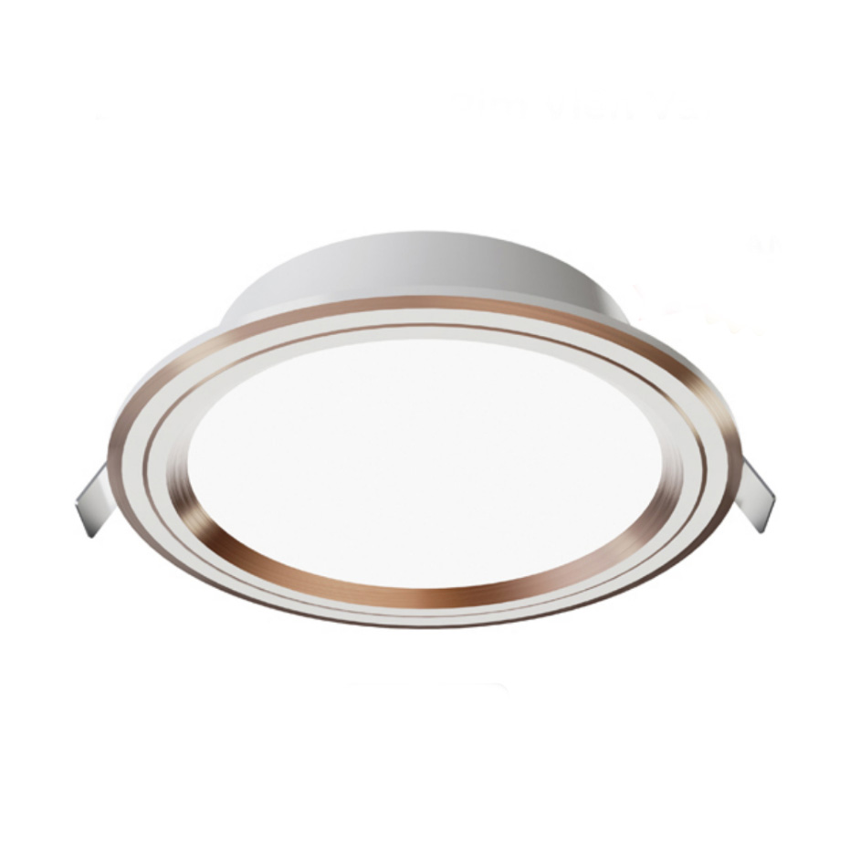 LED Downlight Panasonic 9W, Color Rim - Gold - 4000K - Trung tính