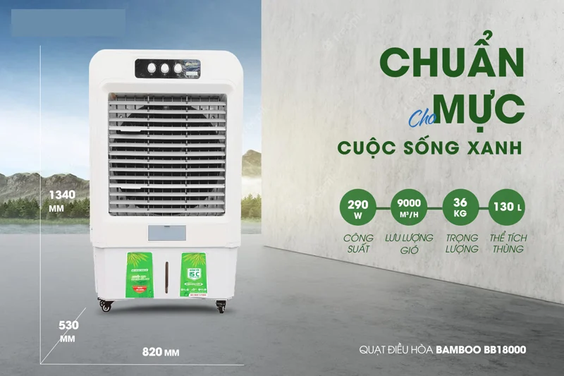 Quạt điều hòa Bamboo BB18000