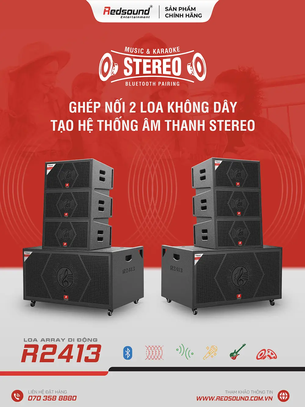 Loa array di động Redsound R2413