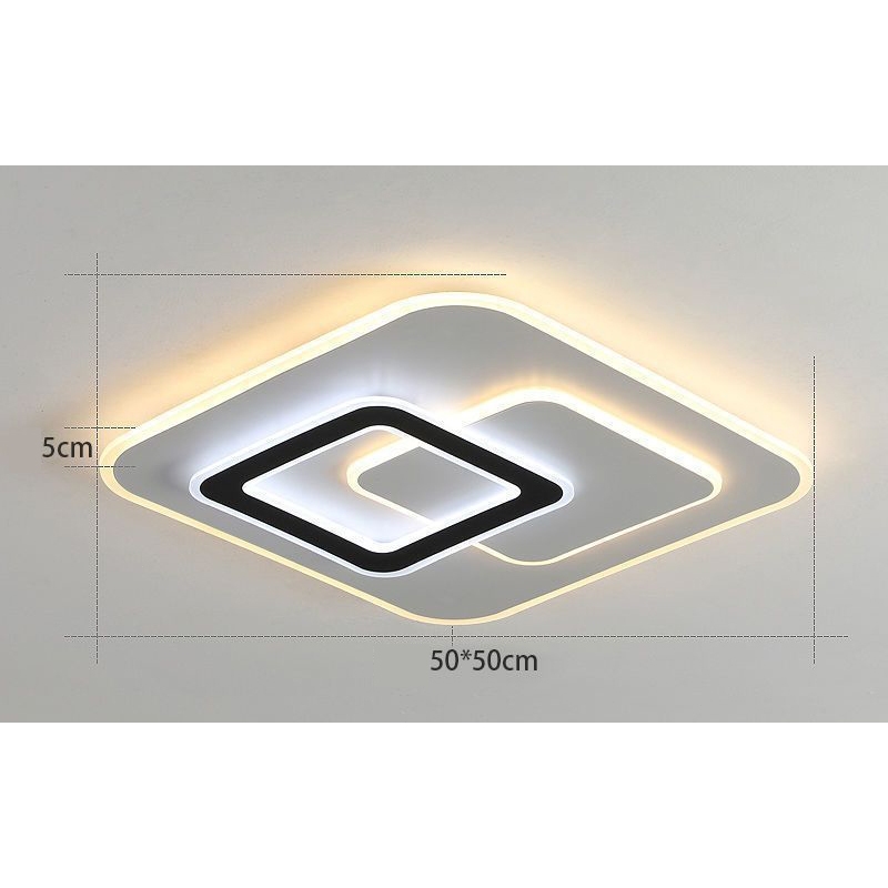 Đèn áp trần LED vuông 3 chế độ sáng ML 9878 L500xW500xH80