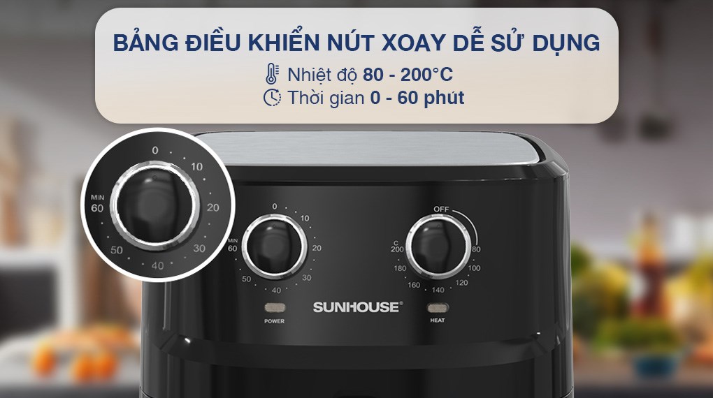 Nồi chiên không dầu Sunhouse SHD4030 6.5 lít