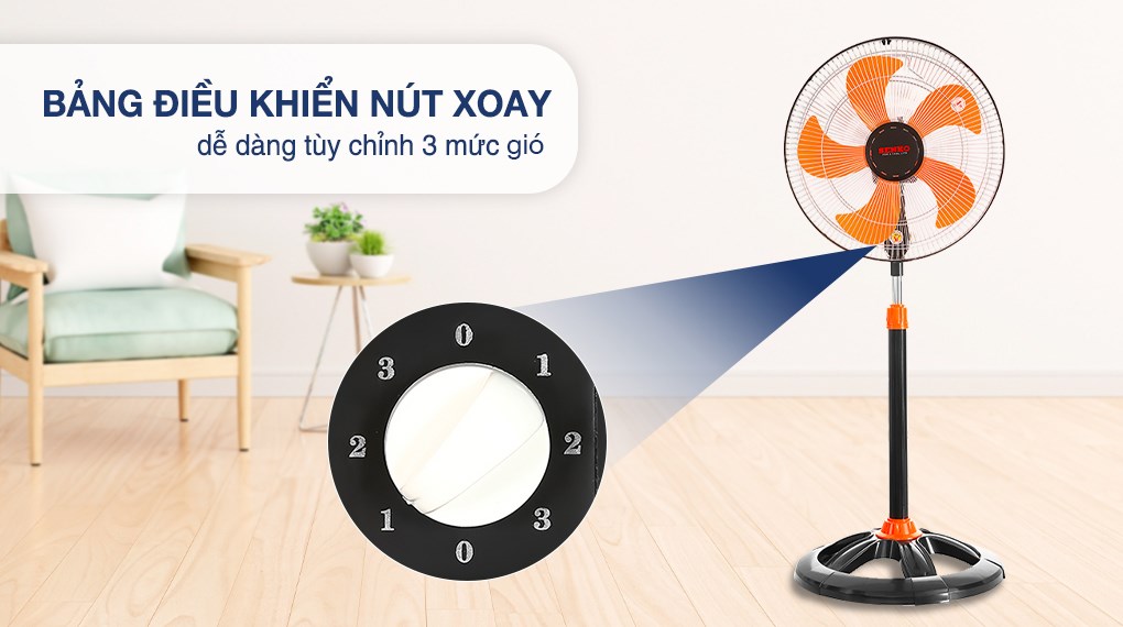 Quạt đứng Senko 5 cánh DTS1609 60W