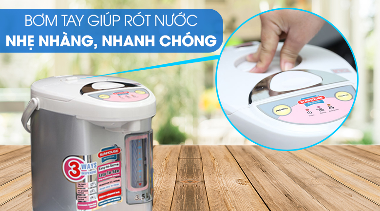 Bình thủy điện Sunhouse SH 1535 3.5 lít