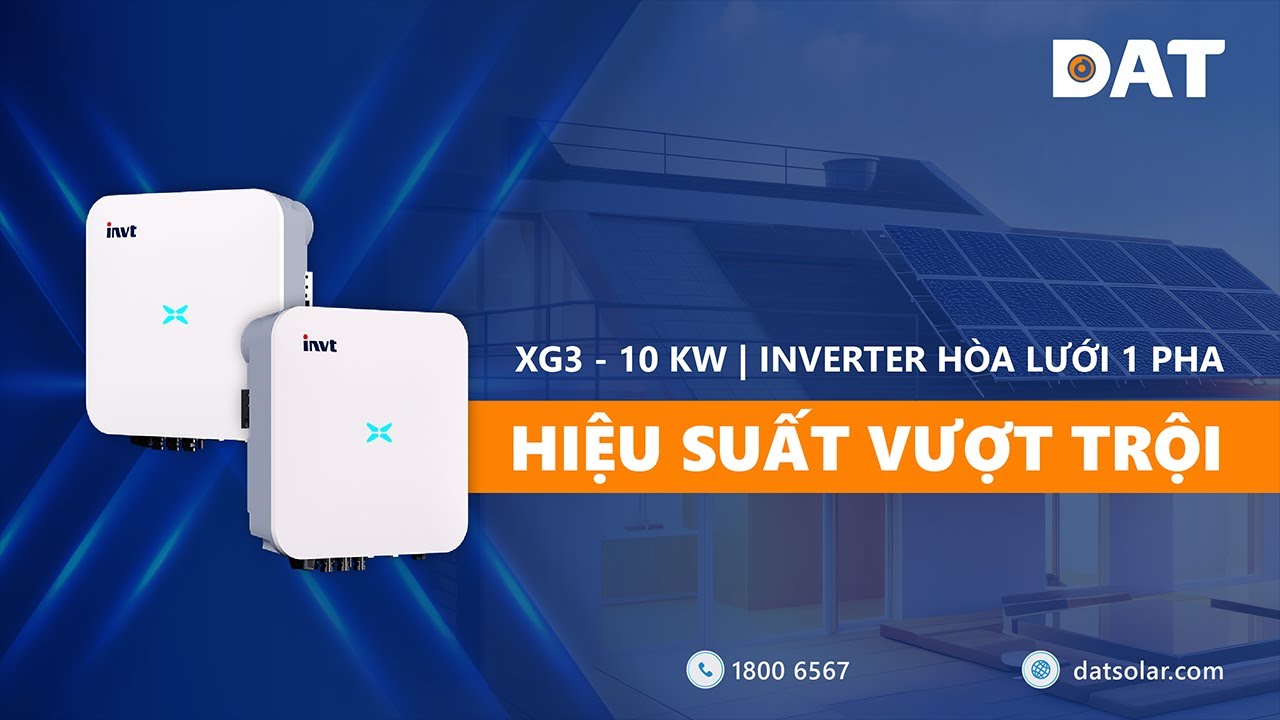 Điện NLMT Hòa Lưới Bám Tải 1 Pha 5KW INVT