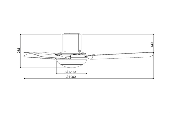 Quạt trần Panasonic 3 cánh F-48CZL 55W