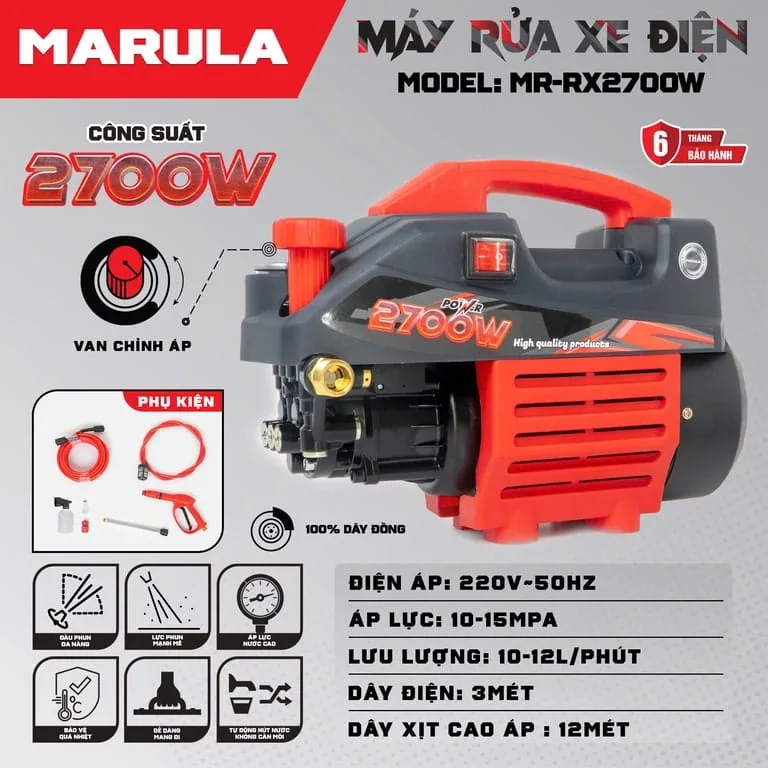 Máy rửa xe Marula MR-RX2700W