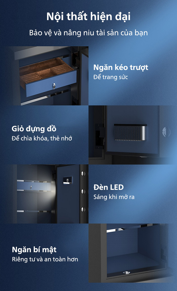 Két sắt Philips SBX602-6CU kết nối wifi - 89kg