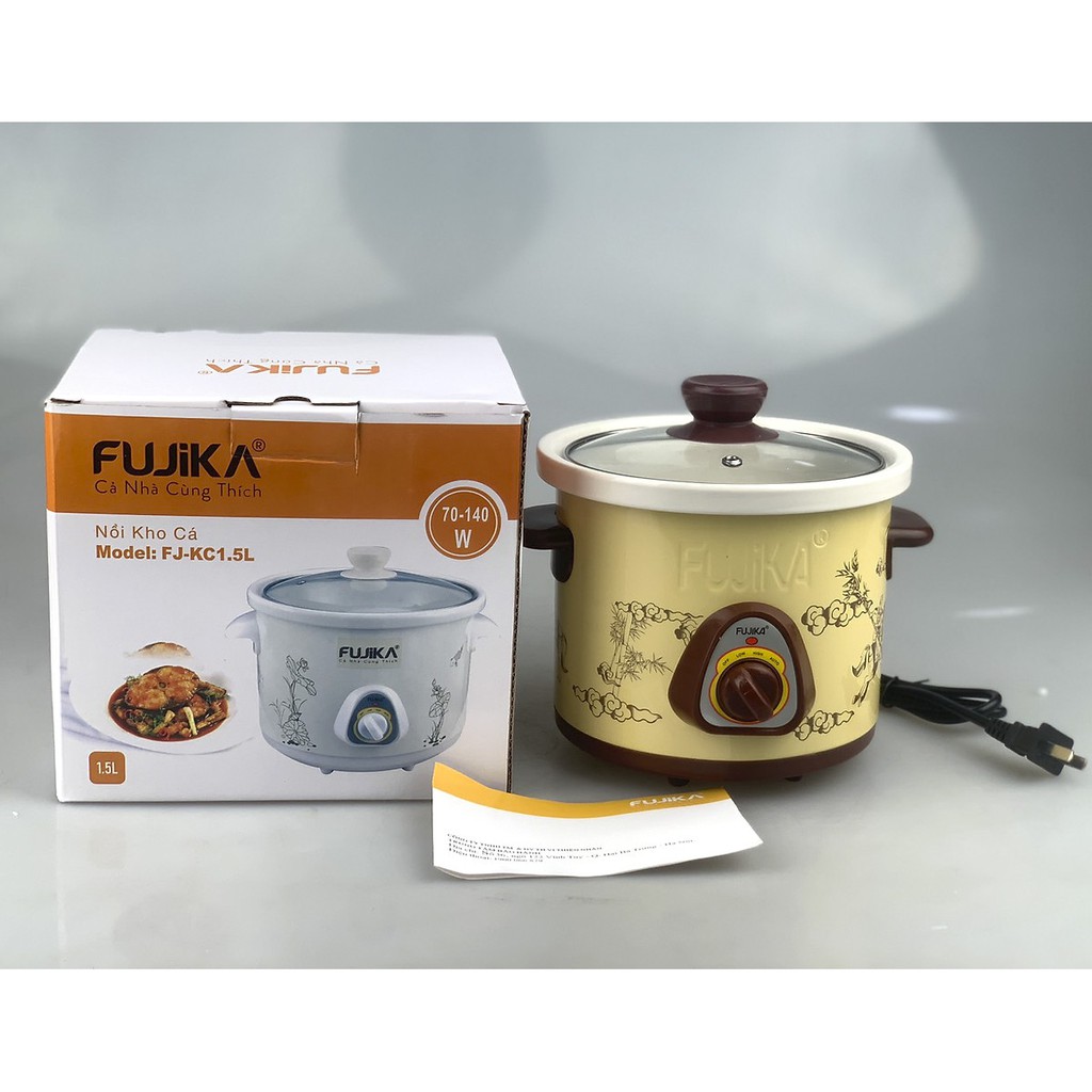 Nồi kho cá hầm cháo nấu chậm Fujika FJ-KC15 dung tích 1.5L