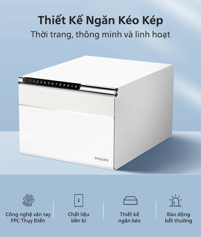 Két sắt mini Philips SBX102 15,4Kg