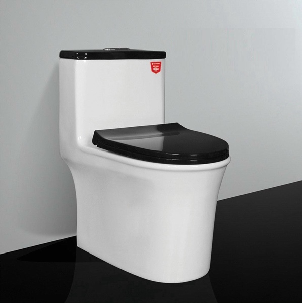 Bàn cầu 1 khối LETTON - LT 617 - Nắp đen