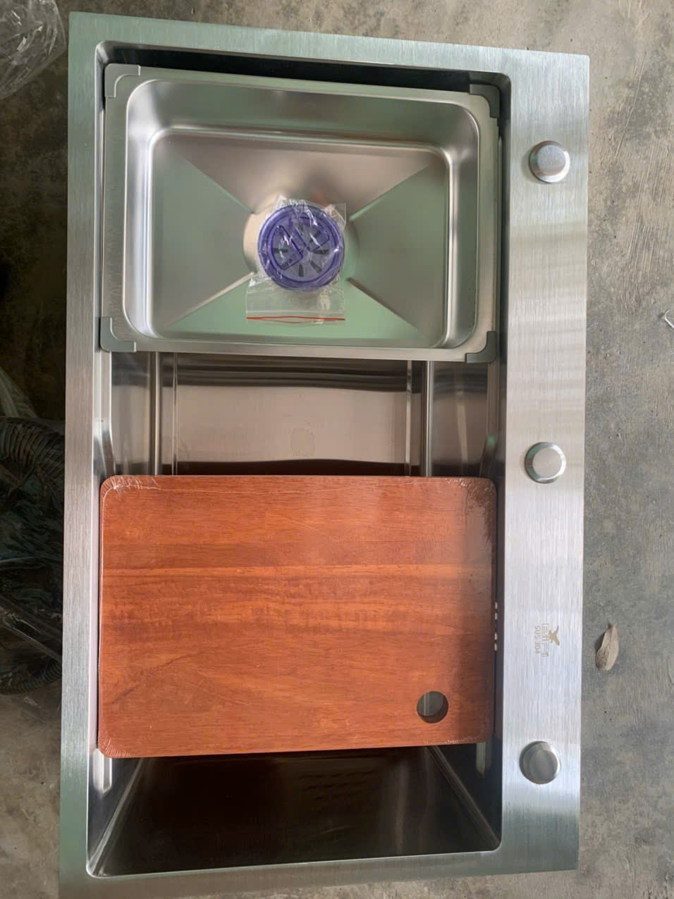 Chậu Inox 75x46 (304) Mờ