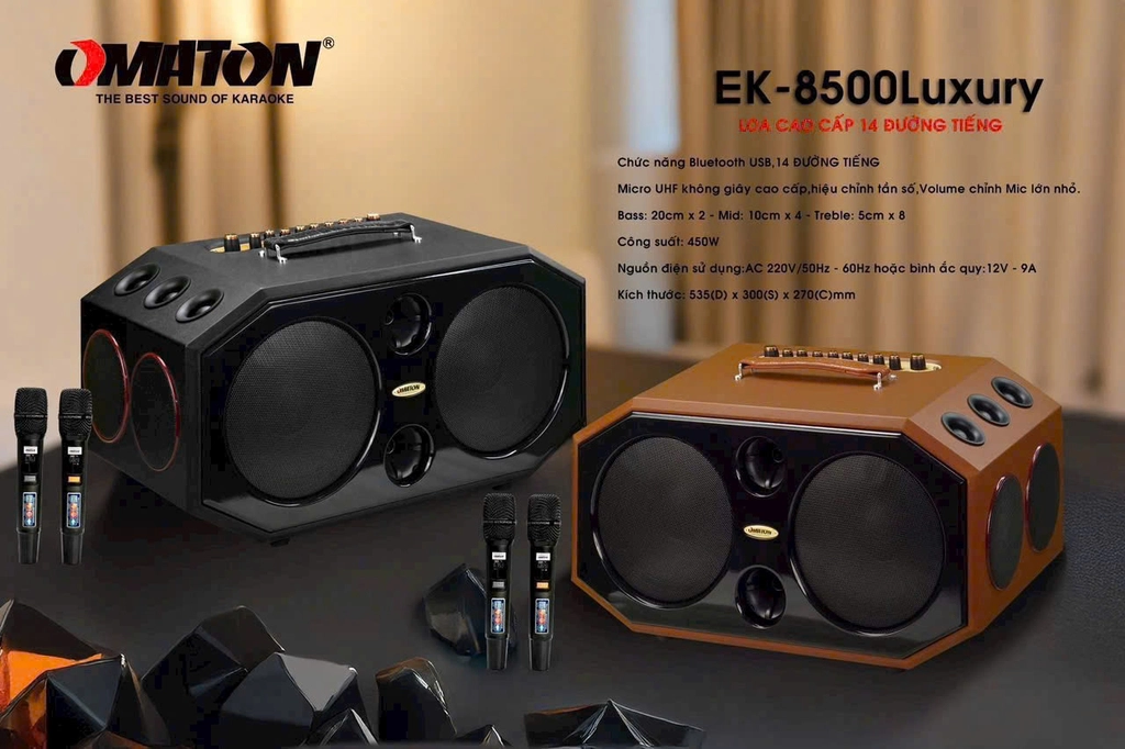 Loa Xách Tay 14 Đường Tiếng Omaton EK8500Luxury