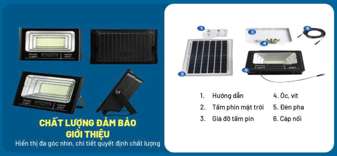 Đèn NLMT Pha SMD 100W