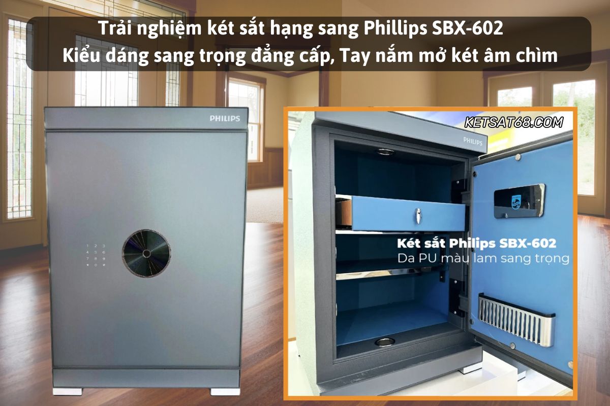 Két sắt Philips SBX602-5CU kết nối wifi - 72kg