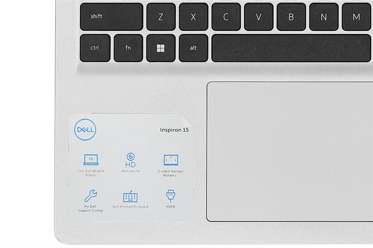 Laptop Dell Inspiron 3520 i5 1235U/ 16GB/ 512GB/ 120Hz/ OfficeHS/ Win11/ Bạc