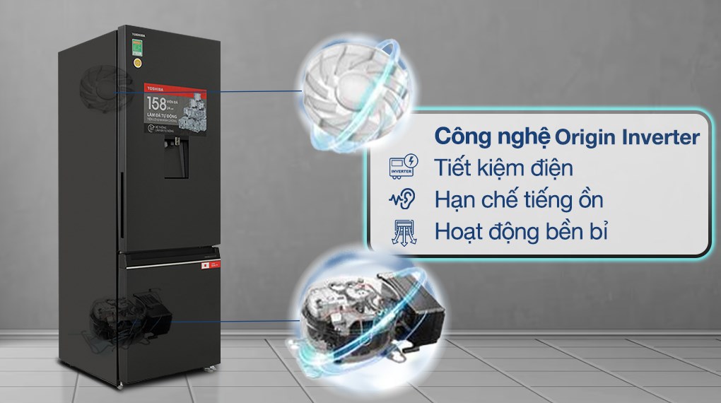 Tủ lạnh Toshiba Inverter 321 lít GR-RB405WEA-PMV(06)-MG