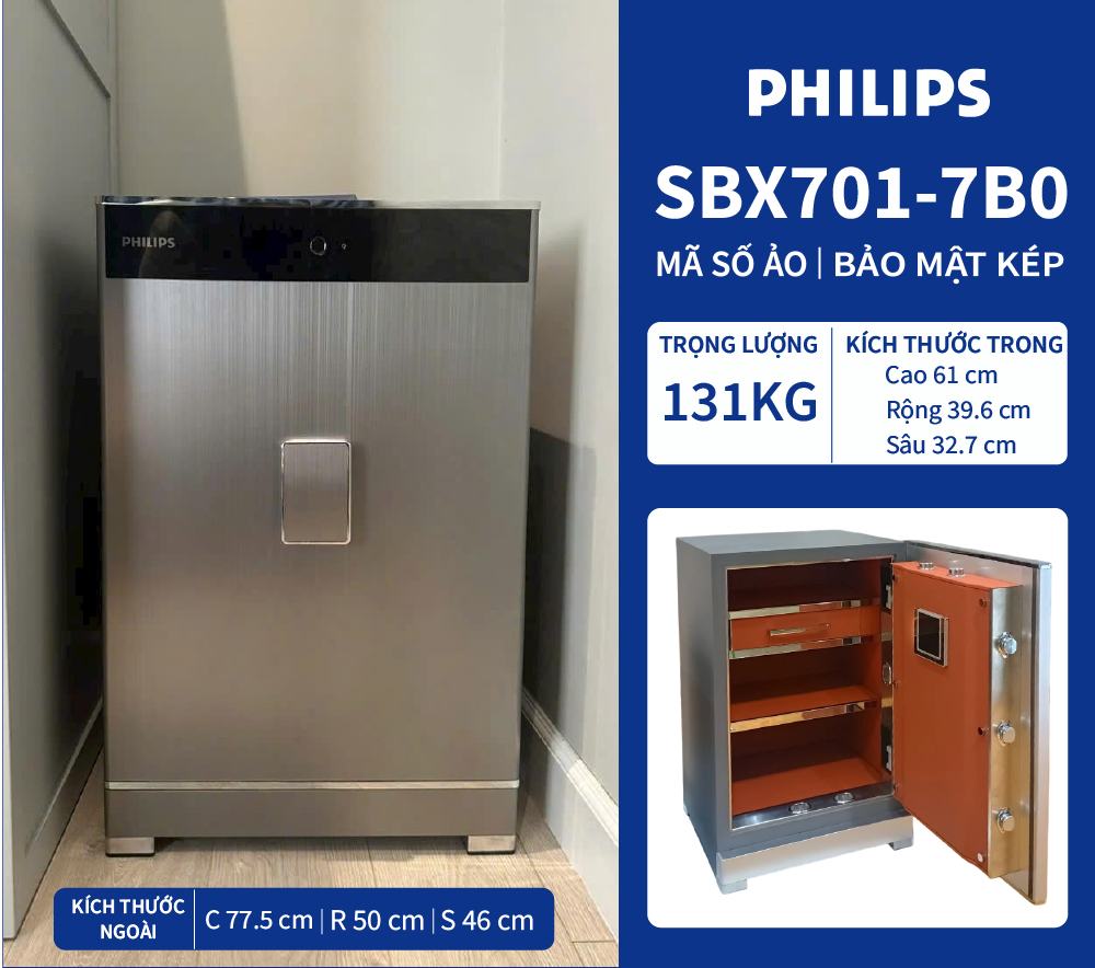 Két sắt Philips SBX701-7B0 130kg