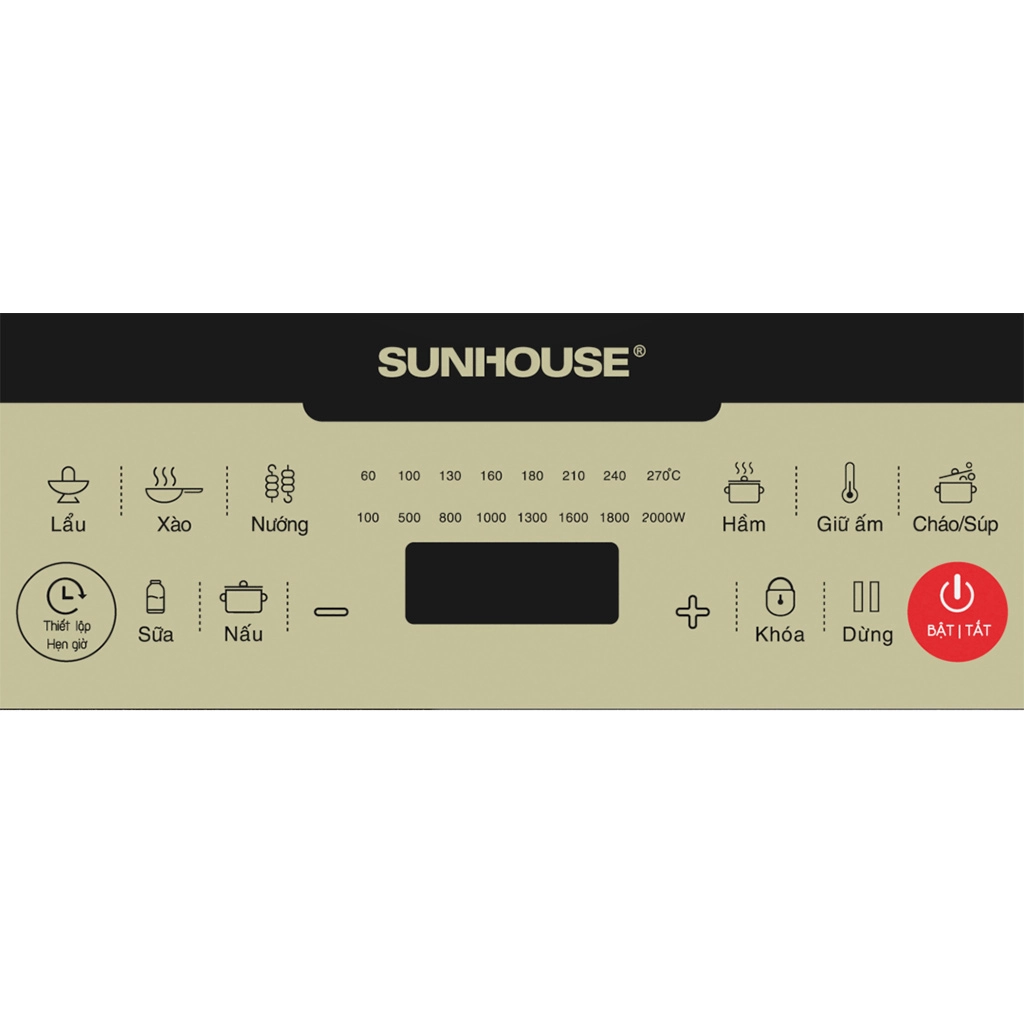 Bếp điện từ đơn cảm ứng Sunhouse SHD6869 2000W