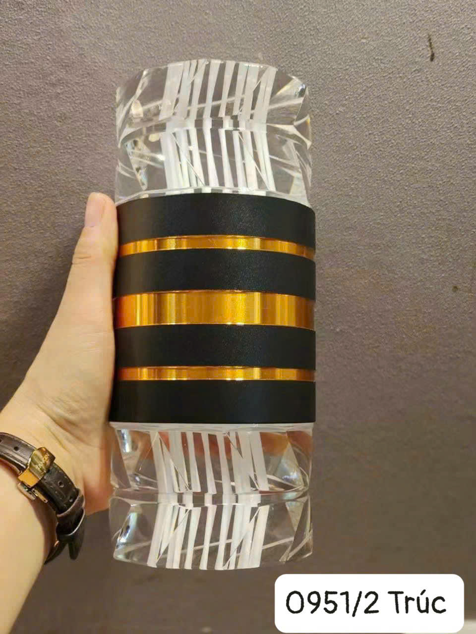 Đèn trụ hắt tường tròn trúc