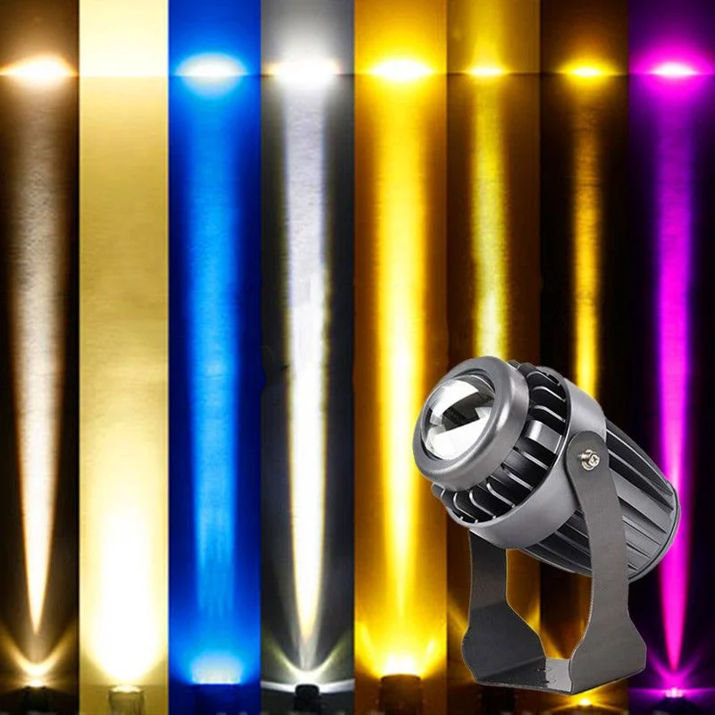 Đèn rọi tường rọi cột rọi cây ngoài trời 10W RGB