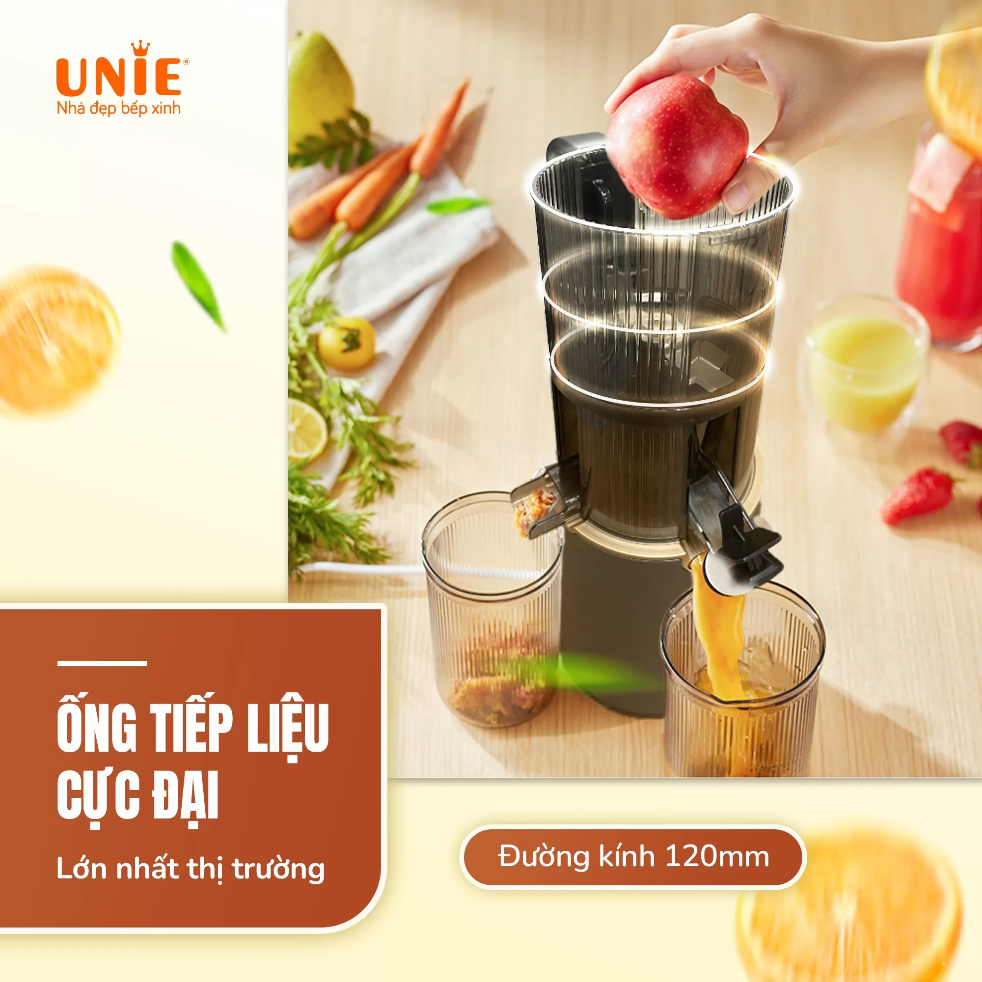 Máy ép chậm UNIE USJ866