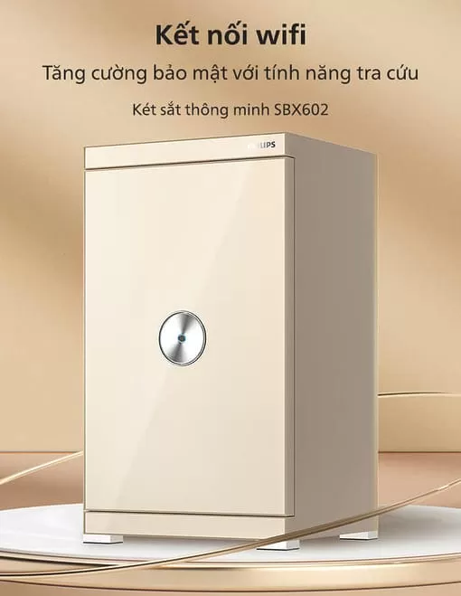 Két sắt Philips SBX602-6CU kết nối wifi - 89kg