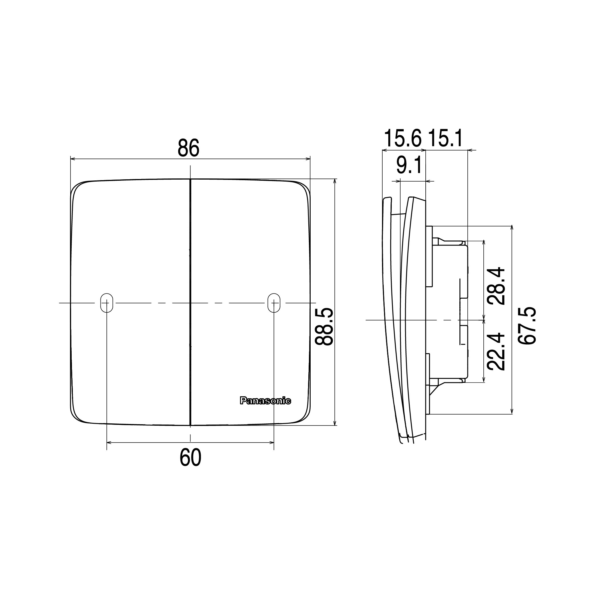 Công Tắc Panasonic WMT503 Minerva 1 Chiều
