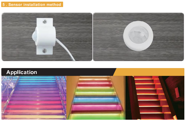 Bộ điều khiển LED cầu thang đủ màu Điện Thanh Liêm