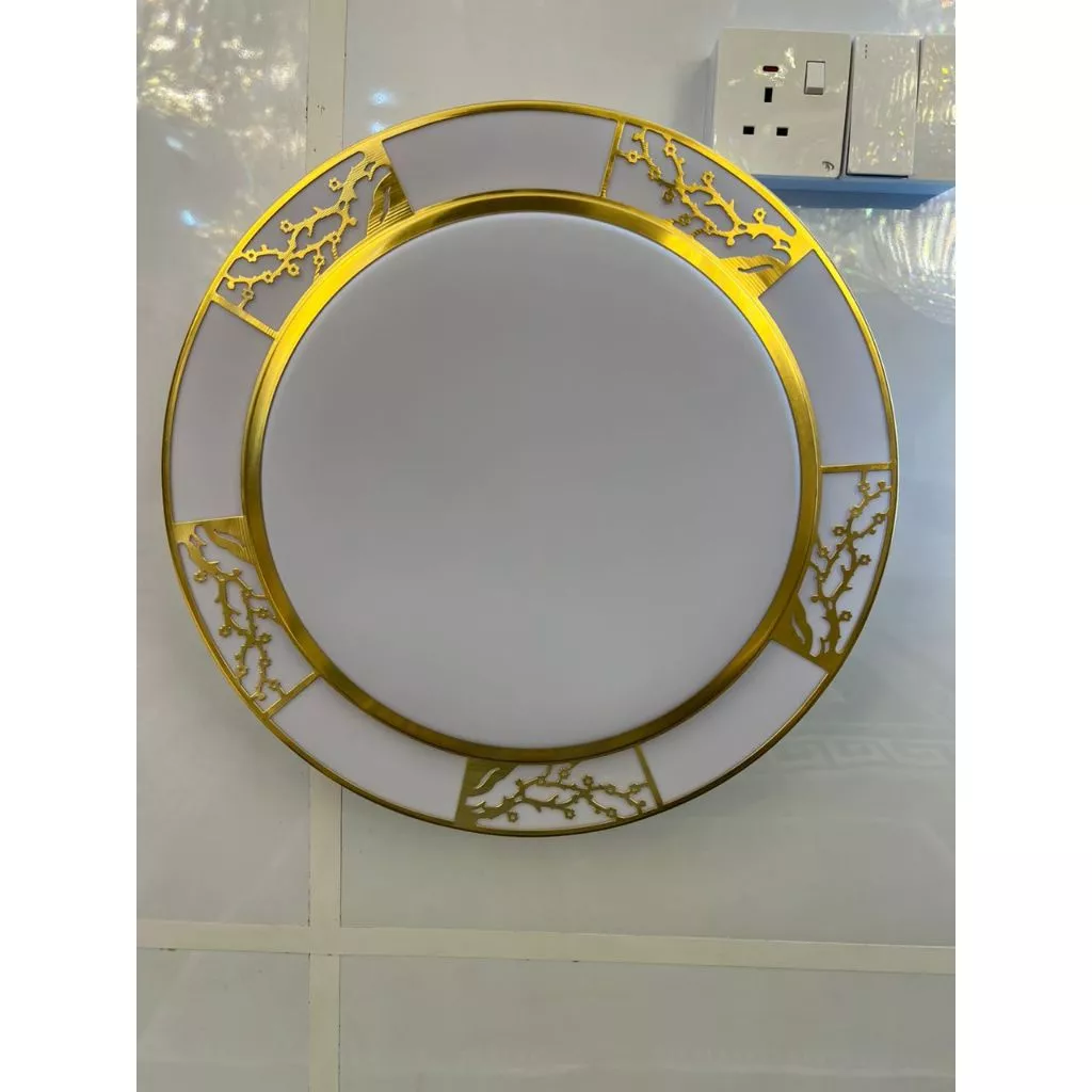 Đèn trần LED nhôm Acrylic hình hoa mận tròn cho phòng khách D500