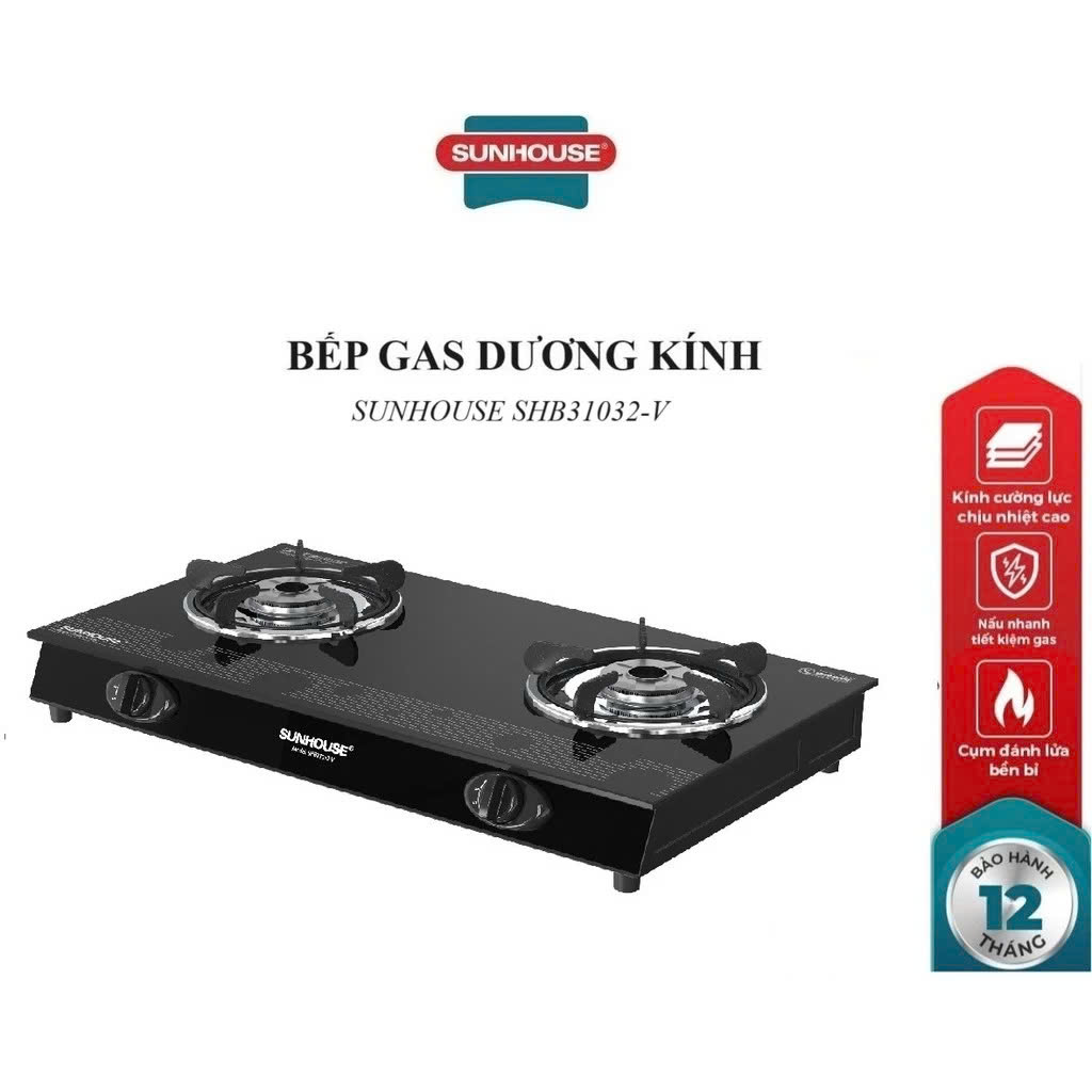 Bếp gas dương kính Sunhouse SHB31032-V