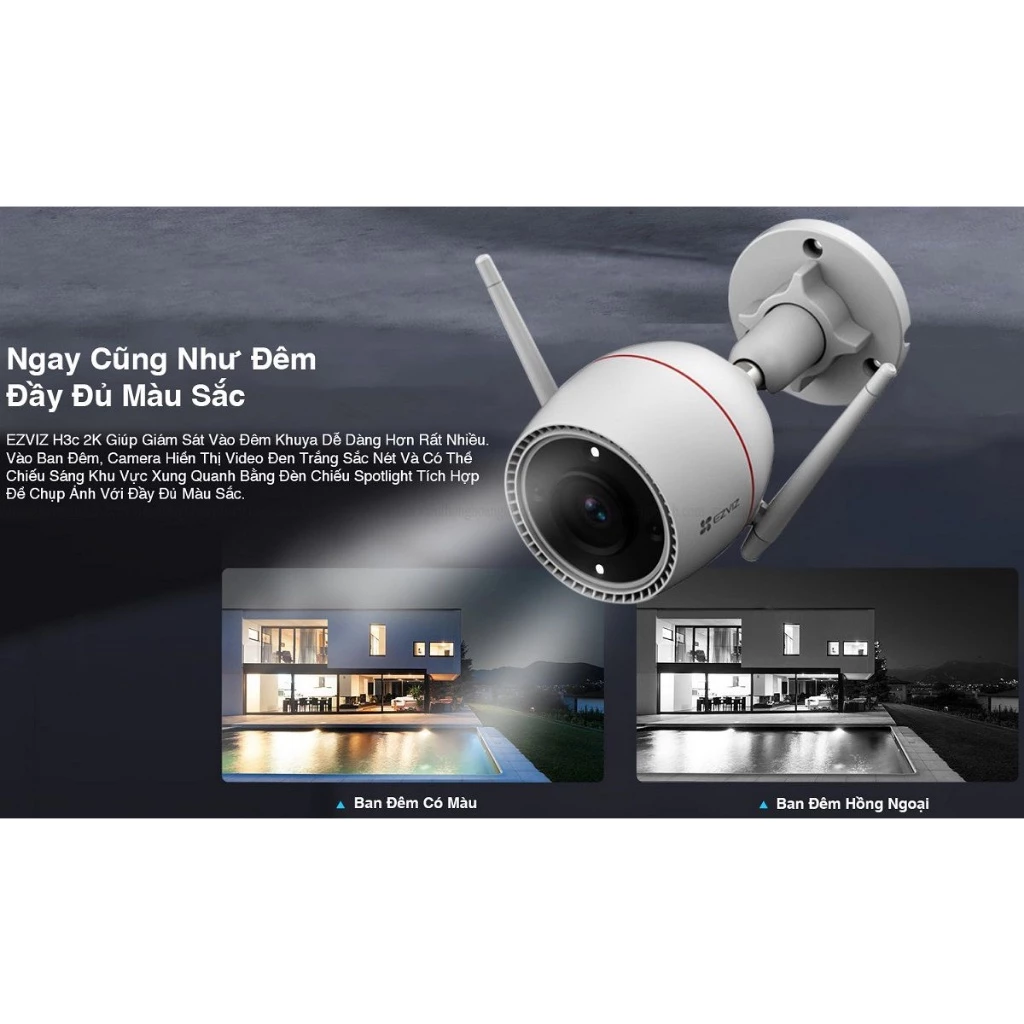 Camera WiFi thông minh 5MP EZVIZ H3C 3K (CS-H3c-R100-1J5WKFL)