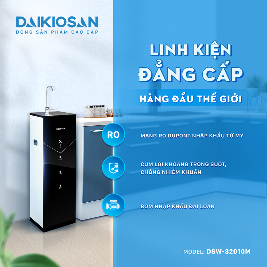 Máy lọc nước RO X-GUARD Daikiosan DSW-32010M