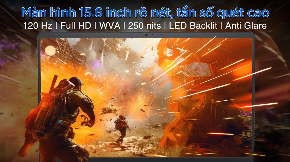 Laptop Dell Inspiron 3520 i5 1235U/ 16GB/ 512GB/ 120Hz/ OfficeHS/ Win11/ Bạc