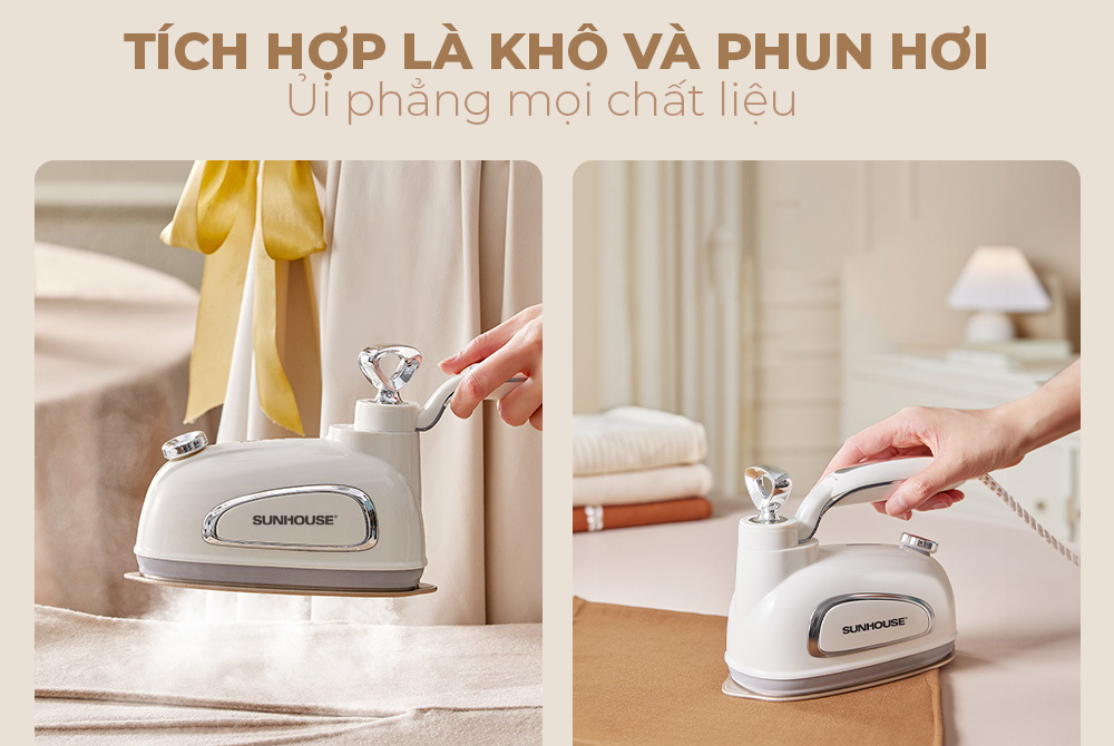 Bàn là hơi nước cầm tay Sunhouse SHD2175