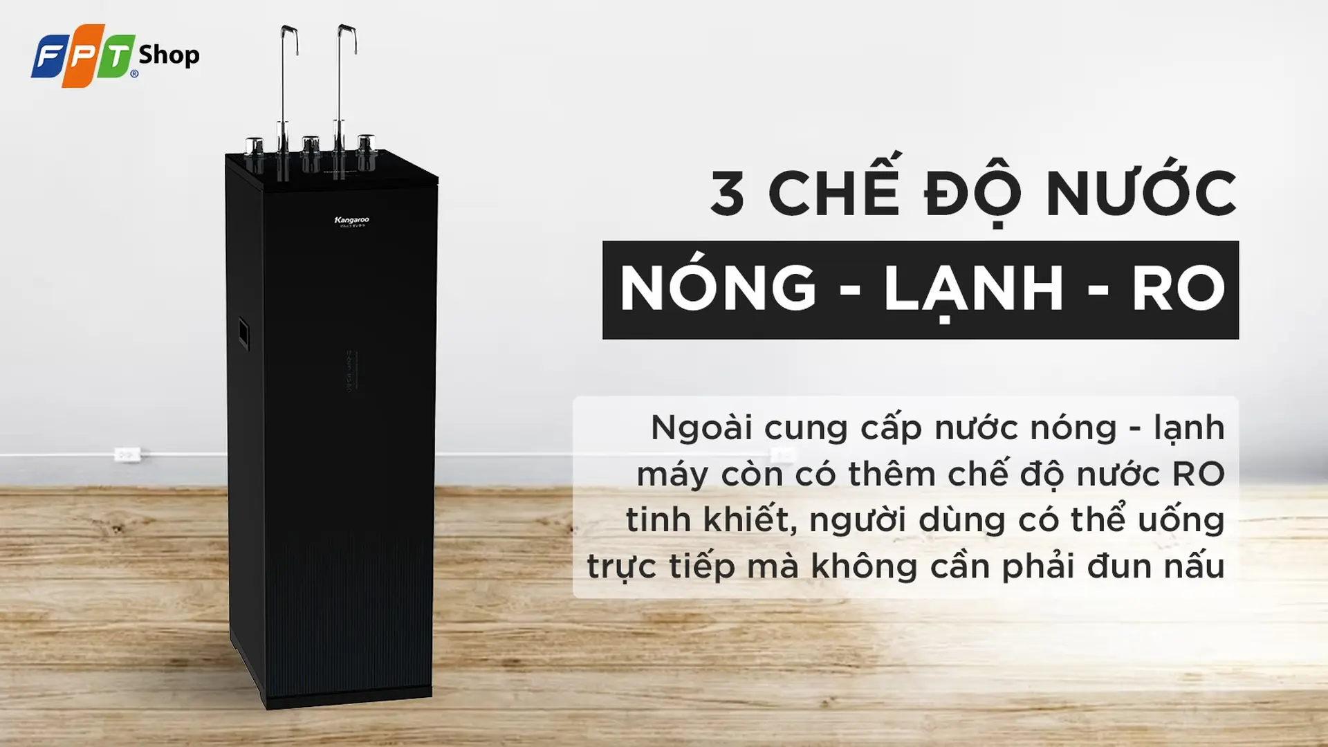 Máy lọc nước nóng lạnh RO Kangaroo 10 lõi KG10A15