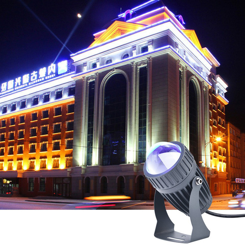 Đèn rọi tường rọi cột rọi cây ngoài trời 10W sáng Vàng