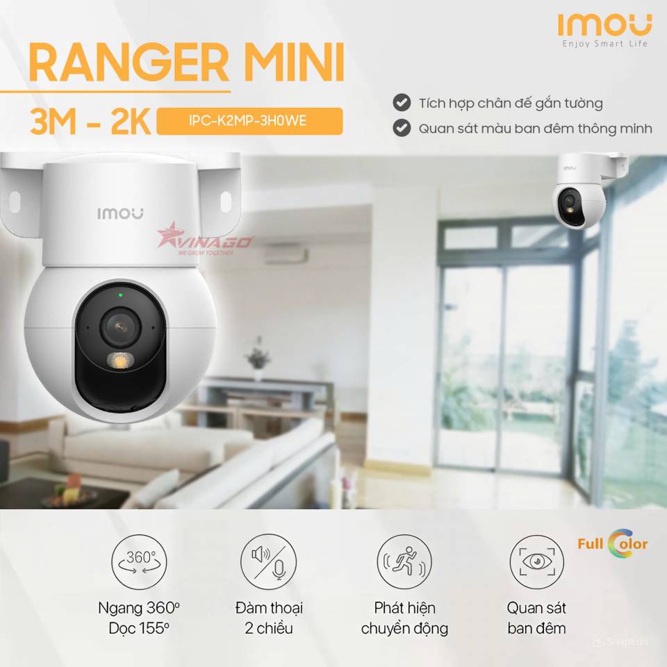 Camera IPC-K2MP-3H1WE (Ranger Mini, 3MP)