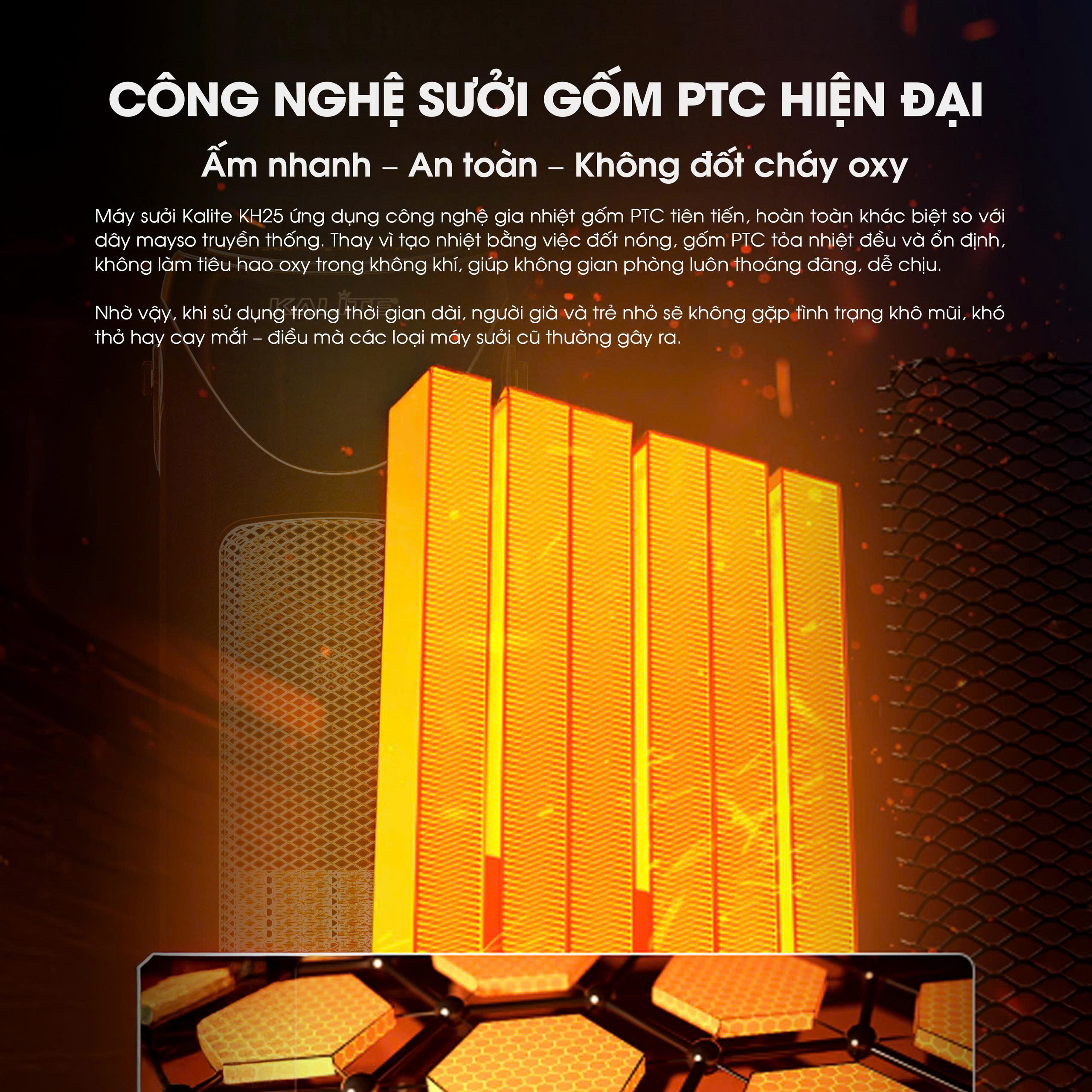 Máy sưởi Kalite Helios KH25