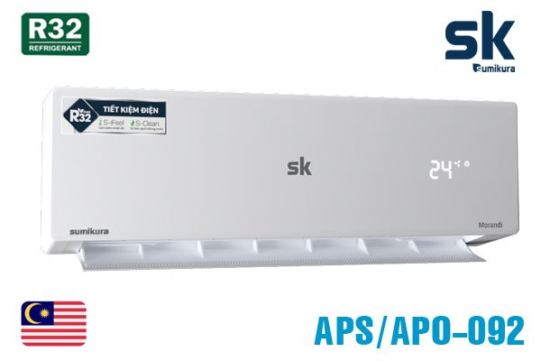 Điều hòa Sumikura 1HP APS/APO-092 9000BTU 1 Chiều (Morandi R32)