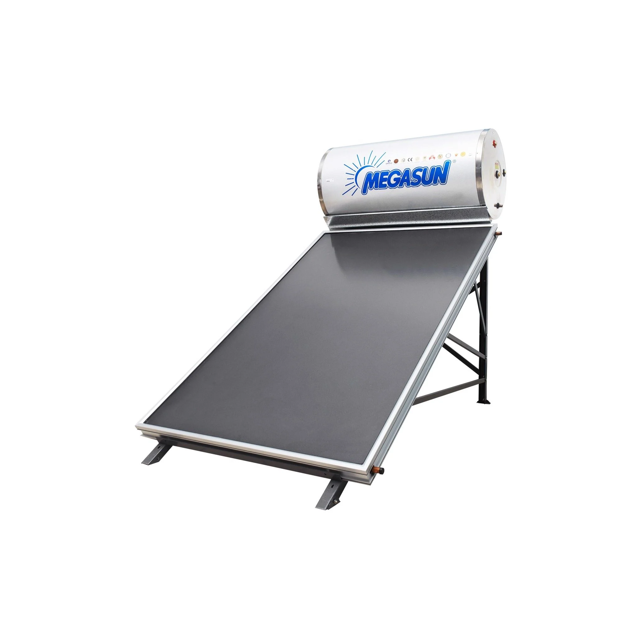 Máy năng lượng mặt trời tấm phẳng Megasun 150 lít không chịu áp