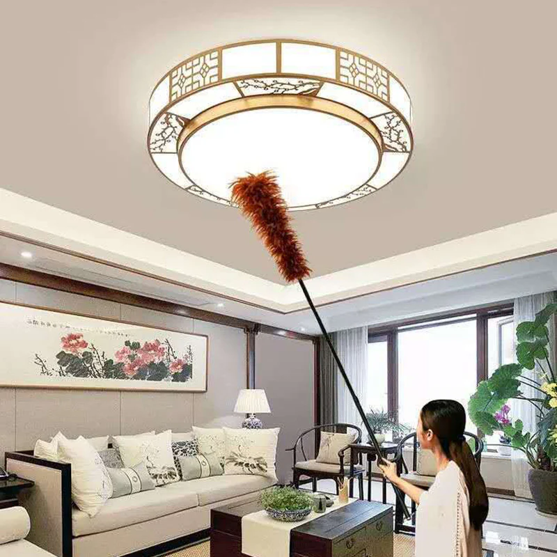 Đèn trần LED nhôm Acrylic hình hoa mận tròn cho phòng khách D500