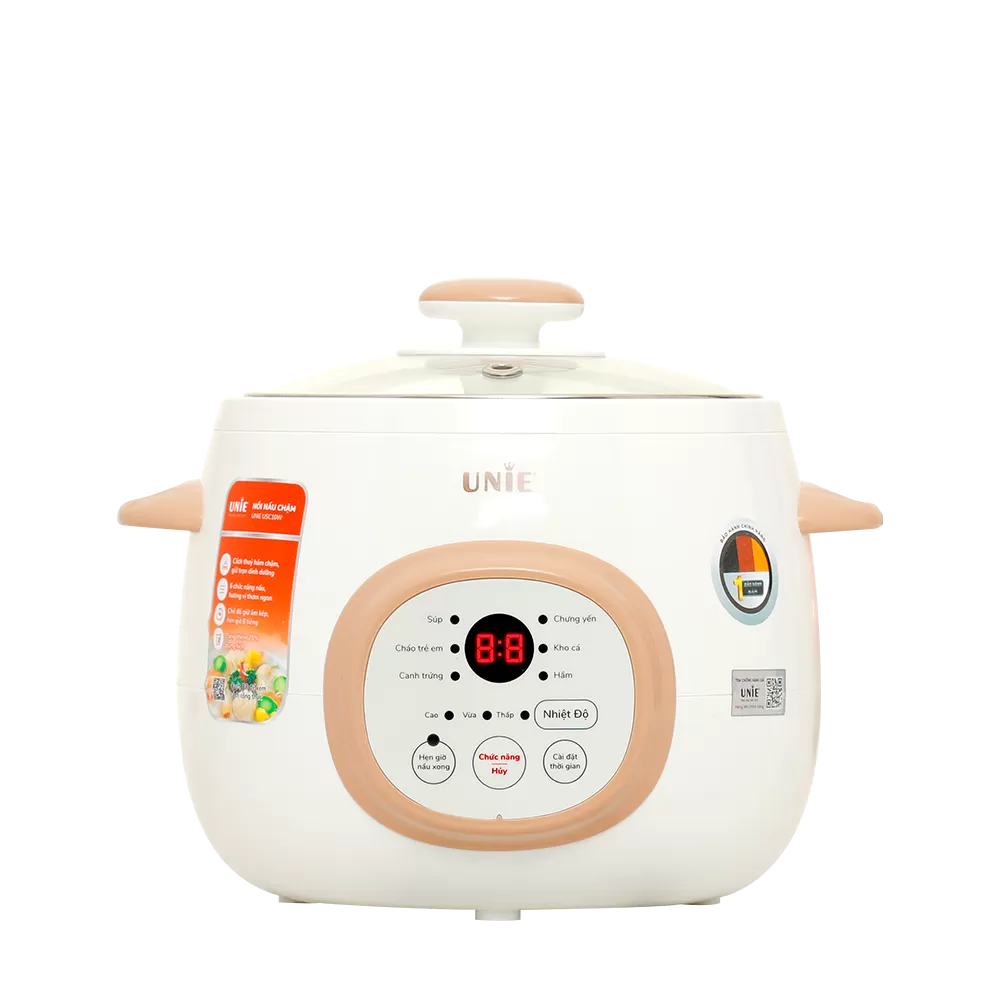 Nồi nấu chậm Unie USC10W dung tích 1L, lòng nồi gốm ceramic