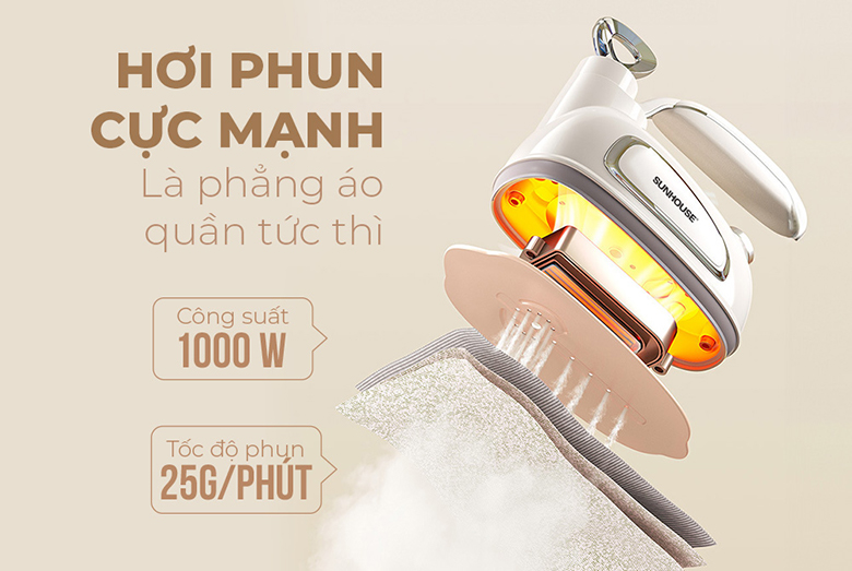 Bàn là hơi nước cầm tay Sunhouse SHD2175