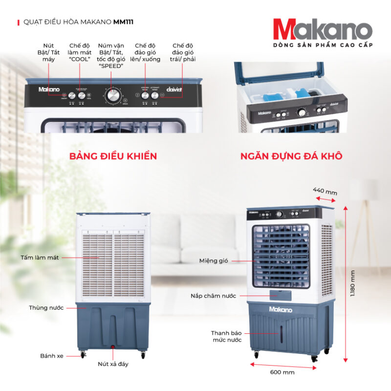 Quạt điều hòa Makano MM111