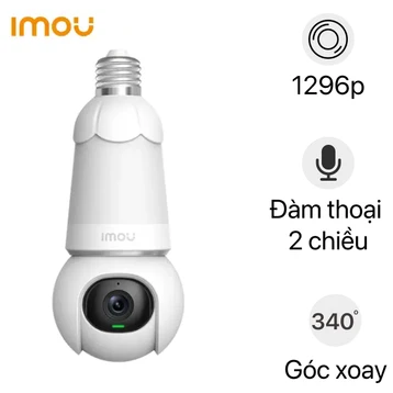 Camera Wifi quay quét bóng đèn 3MP iMOU IPC-S6DP-3M0WEB-E27