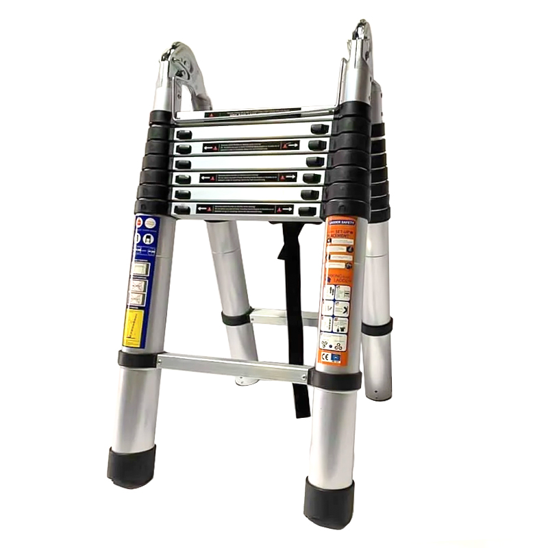 Thang nhôm rút đôi DA-2m8 + 2m8 (2x9 bậc)