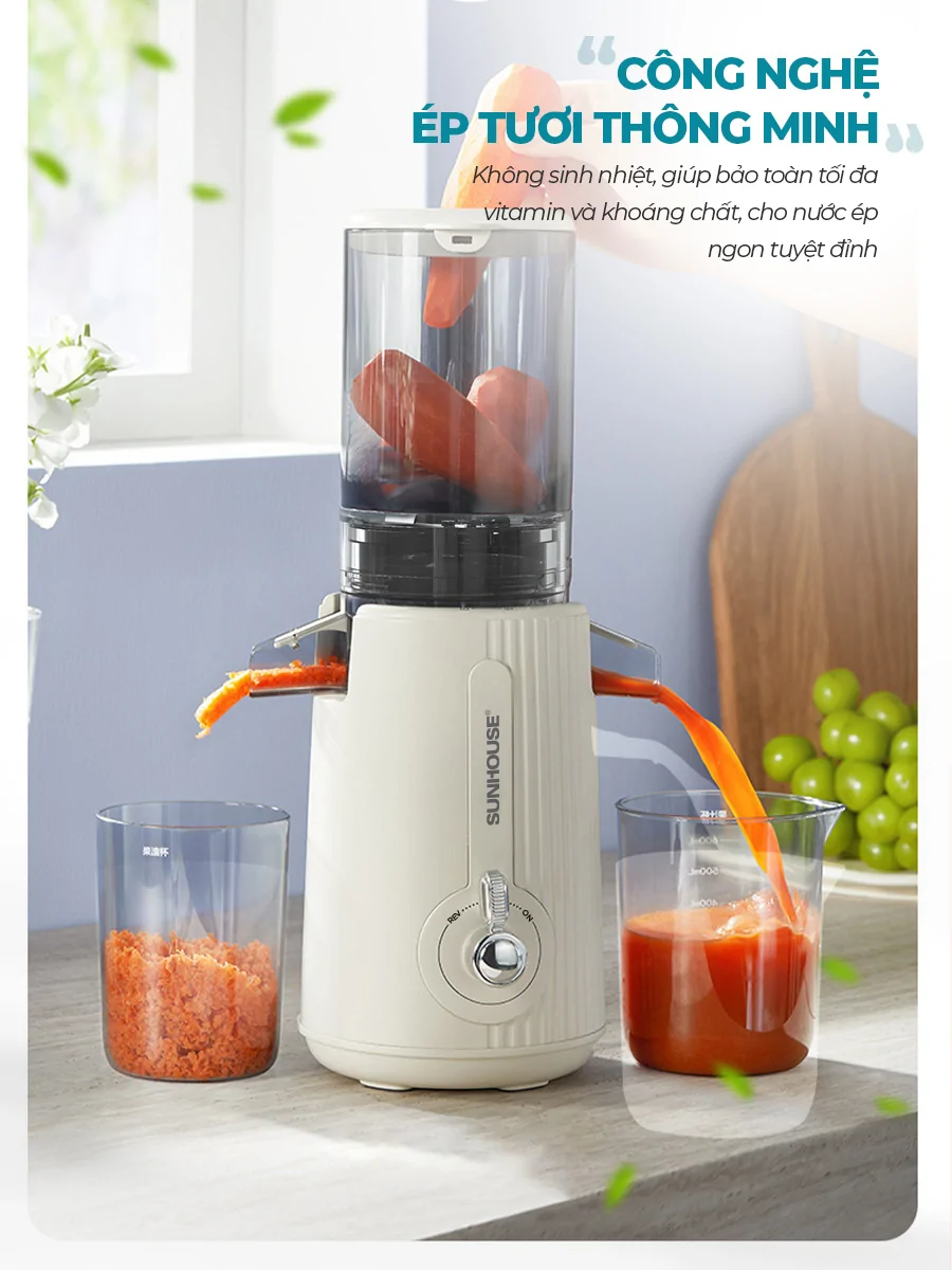 Máy Ép Chậm Sunhouse SHD5516